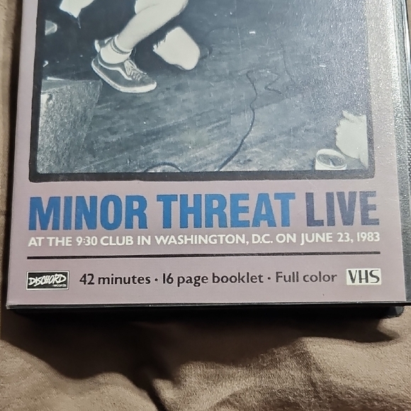 Minor Threat Live VHS Tape - Picture 2 of 9
